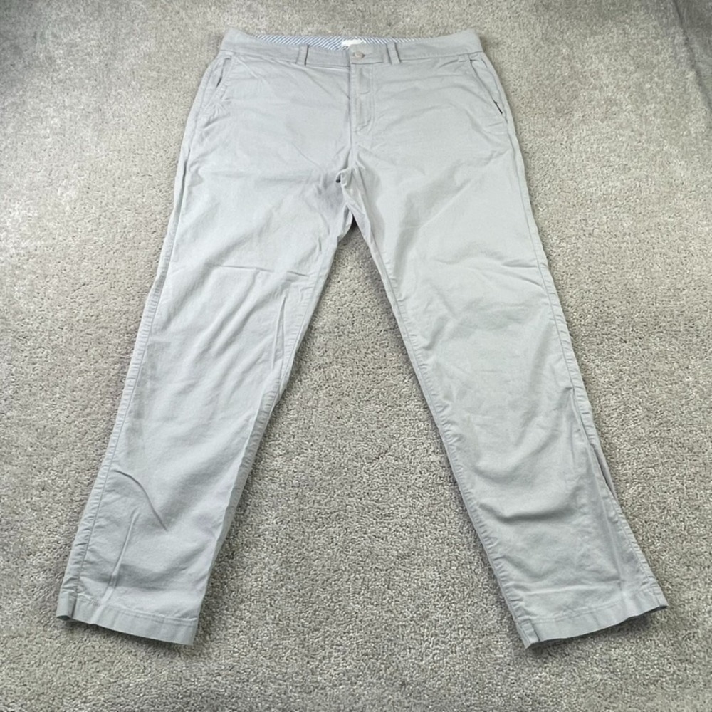 Tasc Performance Pants Mens 35x30 Grey Tailored Fit Bamboo Stretch‎ Chino Golf